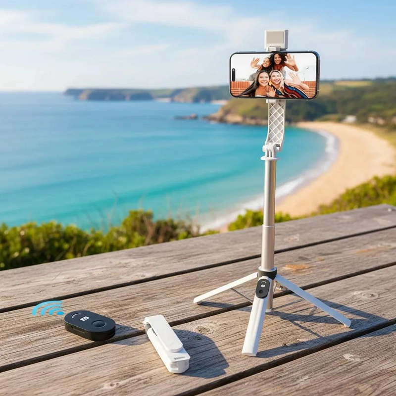 TRIPODE SELFIE INALAMBRICO CON LUZ Y CONTROL REMOTO - 10