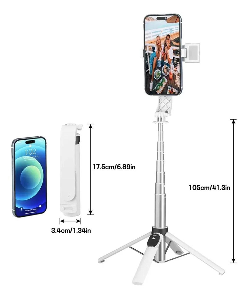 TRIPODE SELFIE INALAMBRICO CON LUZ Y CONTROL REMOTO - 4