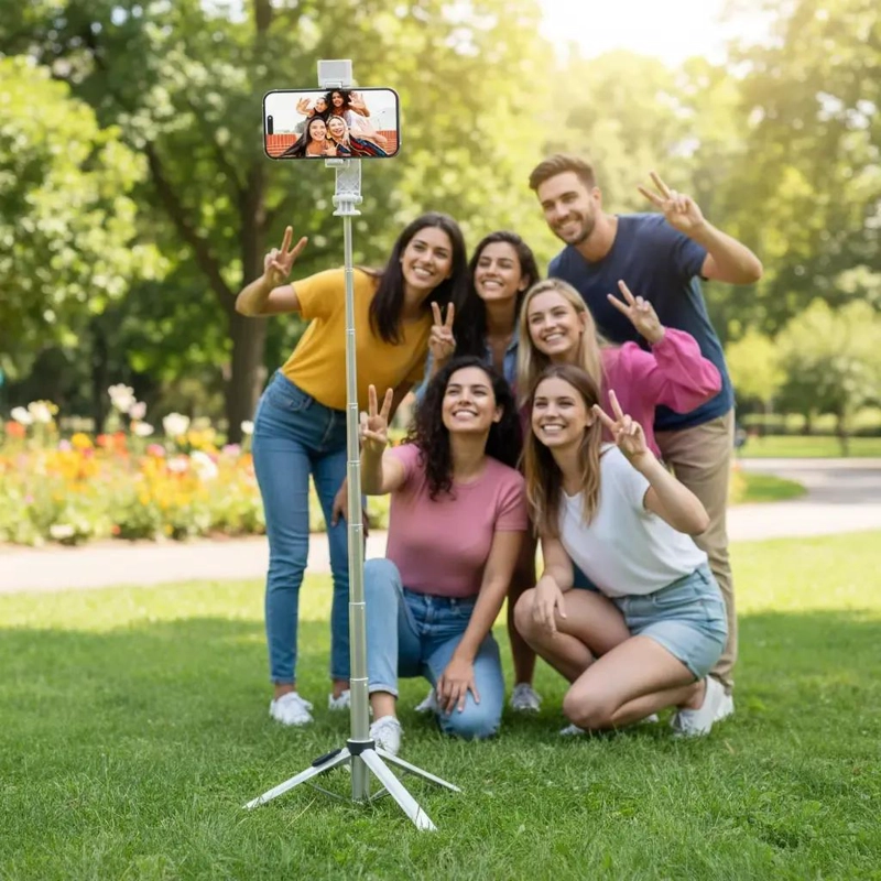 TRIPODE SELFIE INALAMBRICO CON LUZ Y CONTROL REMOTO - 6