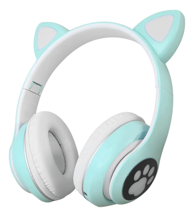 AURICULARES GAMER INALAMBRICOS CON LUZ LED VERDE - 8