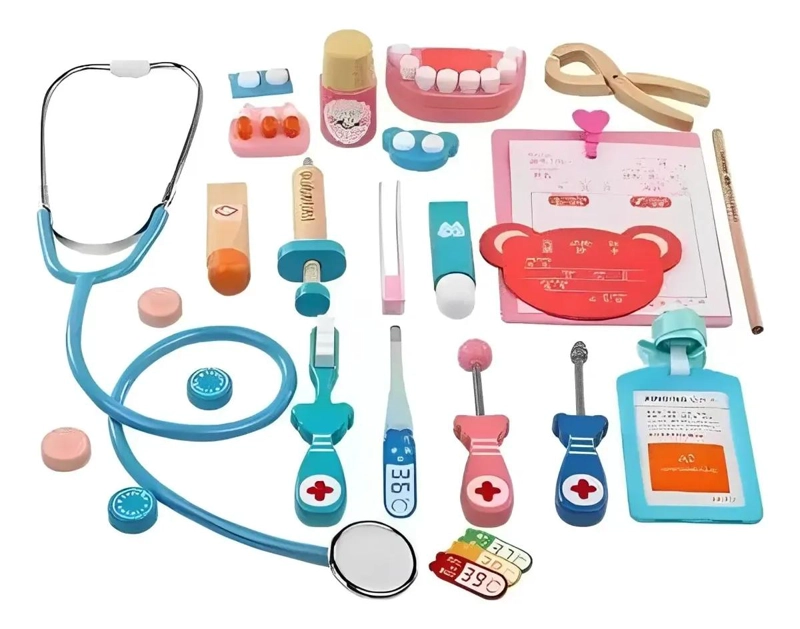 JUEGO DE DENTISTA INFANTIL DE MADERA PARA NIÑOS - 6