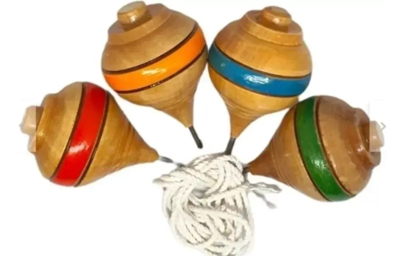 TROMPOS CHILENOS DE MADERA PARA FIESTAS PATRIAS - 1