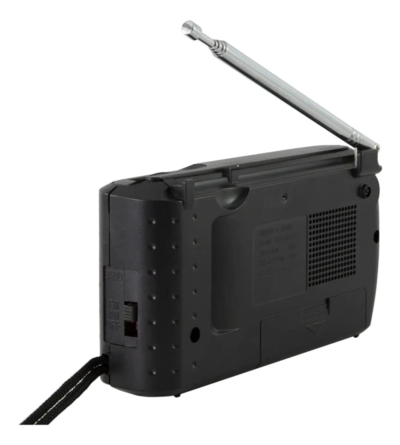 RADIO PORTATIL AM/FM CON AUDIFONOS COMPACTA Y LIGERA - 1