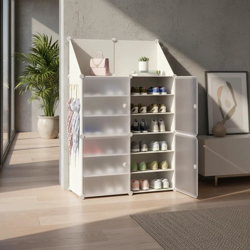 ORGANIZADOR ZAPATERO TRIANGULAR DE 6 PISOS PARA CALZADO - 1