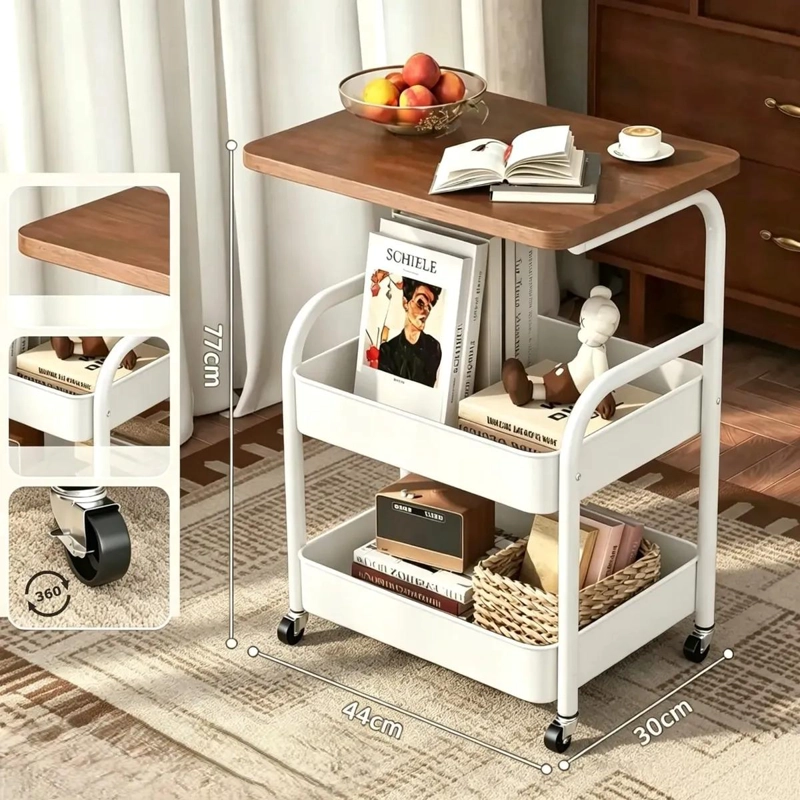 CARRITO ORGANIZADOR MULTIUSO DE 3 NIVELES CON MESA INTEGRADA - 3