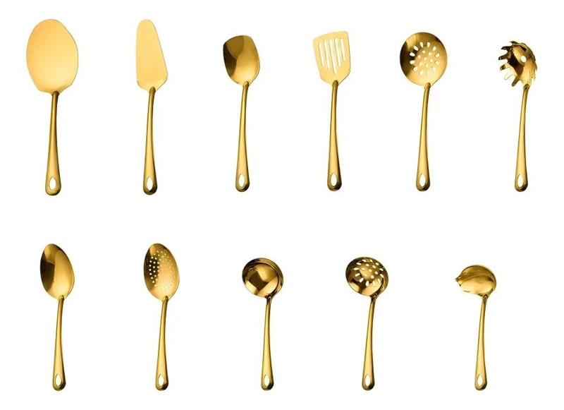 SET DE UTENSILIOS DE COCINA DE ACERO INOXIDABLE CON 11 PIEZAS - 1