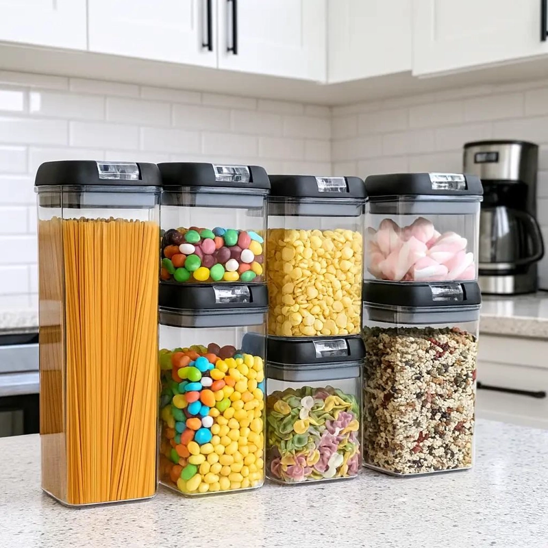 SET DE 7 CONTENEDORES HERME TICOS PARA ALIMENTOS - 3