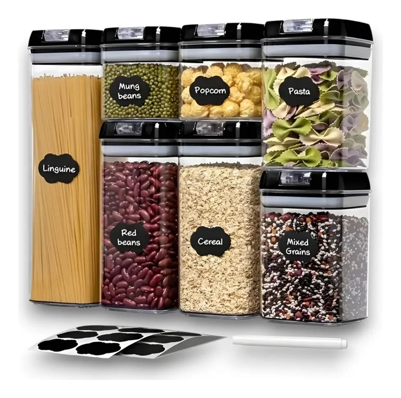 SET DE 7 CONTENEDORES HERME TICOS PARA ALIMENTOS - 4