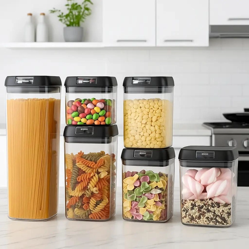 SET DE 7 CONTENEDORES HERME TICOS PARA ALIMENTOS - 6