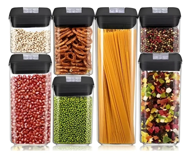 SET DE 7 CONTENEDORES HERME TICOS PARA ALIMENTOS - 7