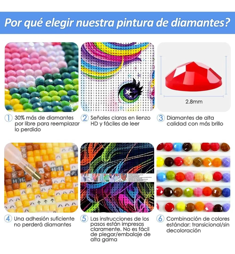 KIT DE PINTURA DE DIAMANTES 5D GATO 30X40CM PARA DECORACION - 4