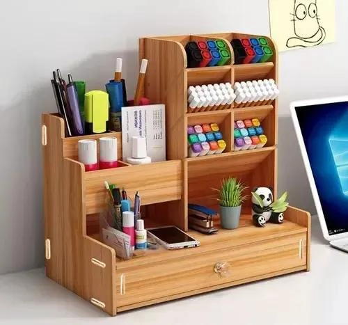 ORGANIZADOR MULTIFUNCIONAL PARA LAPICES Y PLUMONES DE ESCRITORIO - 4
