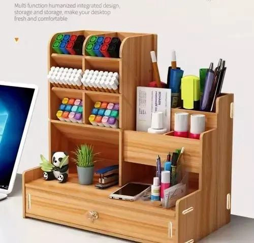 ORGANIZADOR MULTIFUNCIONAL PARA LAPICES Y PLUMONES DE ESCRITORIO - 5