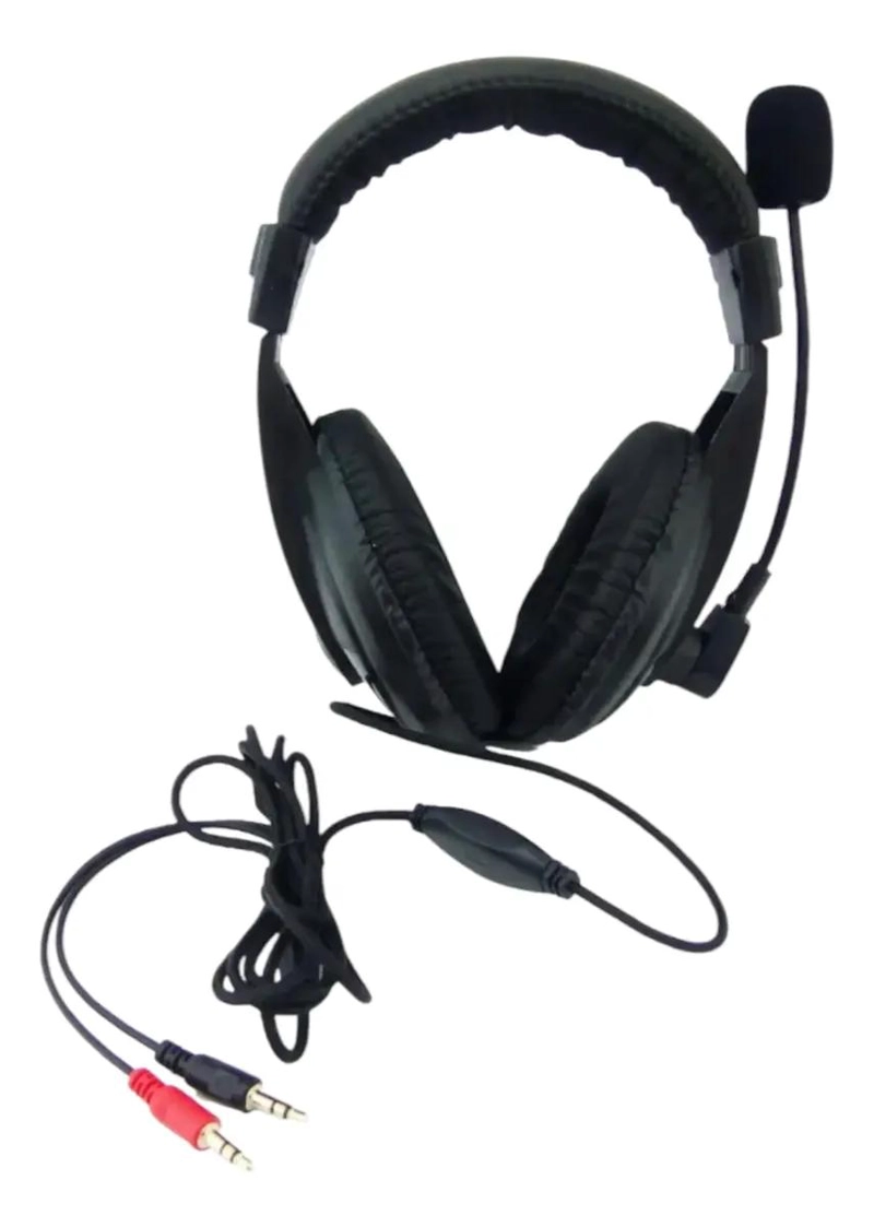 AUDIFONOS CON MICROFONO Y REGULADOR DE VOLUMEN PARA PC - 2