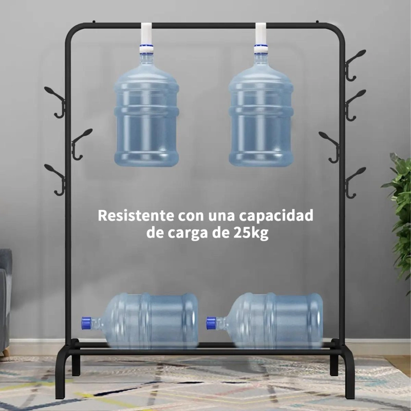 PERCHERO METALICO RESISTENTE PARA ROPA Y ACCESORIOS - 4