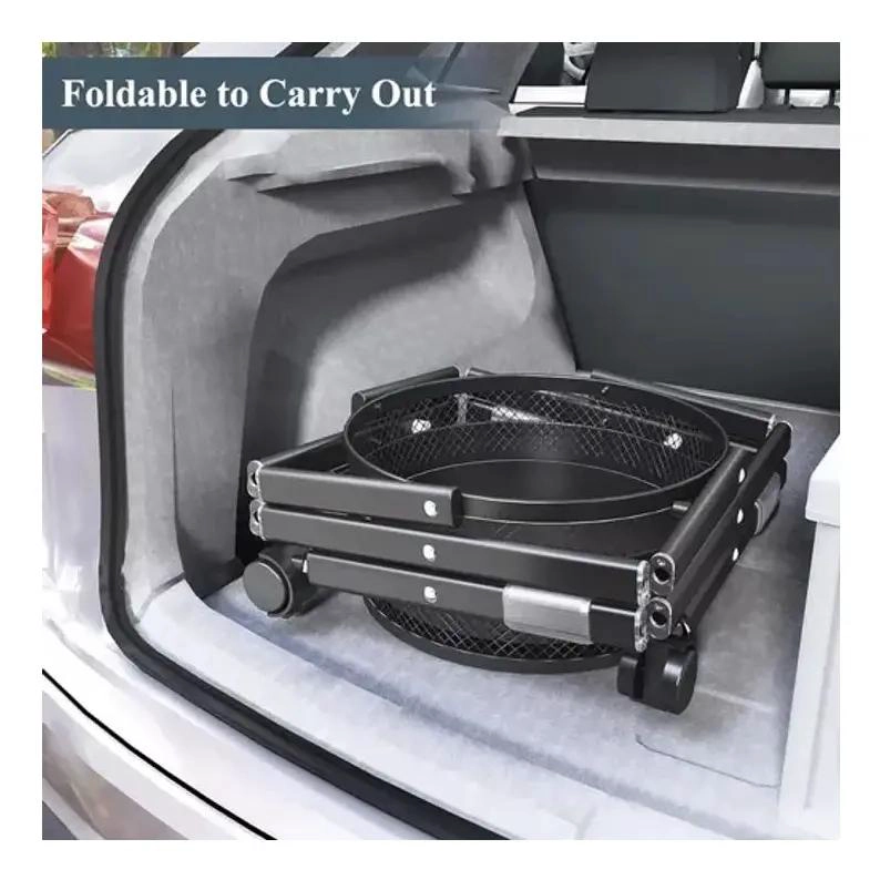 CARRO ORGANIZADOR METALICO PLEGABLE CON 3 CAJONES PARA COCINA - 2