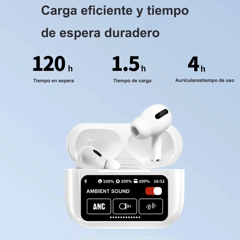 AURICULARES INALAMBRICOS TACTILES BLUETOOTH 5.4 IMPERMEABLES - 8