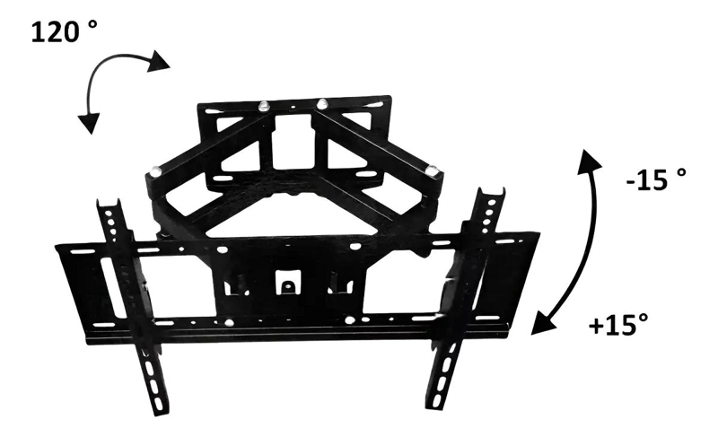 SOPORTE ARTICULADO PARA TV DE 32 A 70 PULGADAS CON VESA 60 - 6