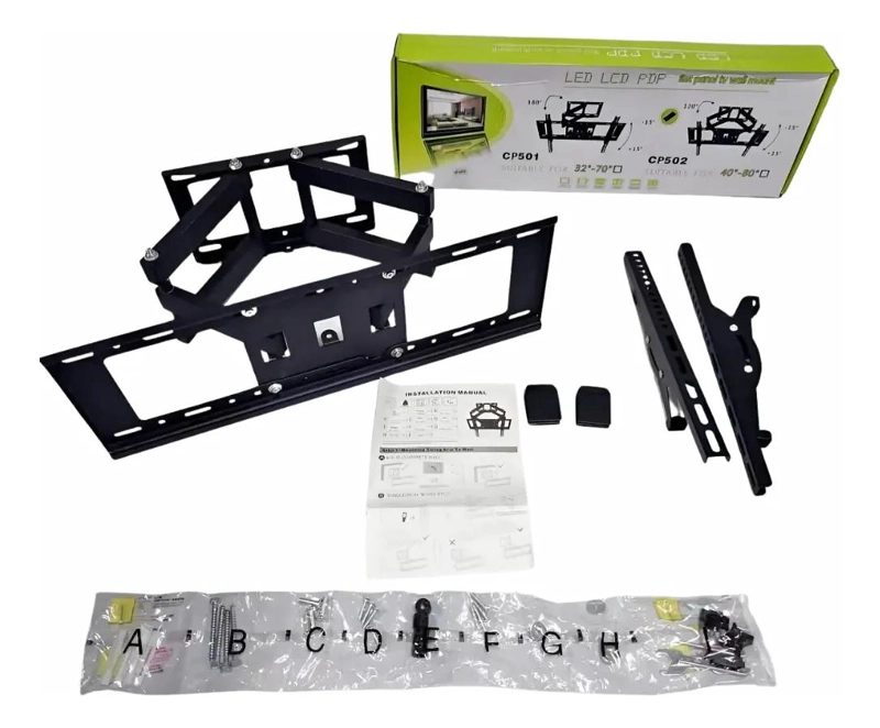 SOPORTE DE TV MULTIARTICULADO PARA PANTALLAS DE 40 A 80 PULGADAS - 1