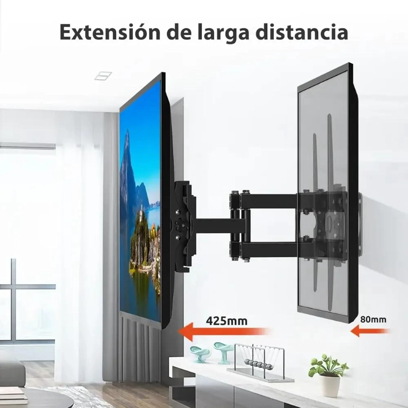 SOPORTE DE TV MULTIARTICULADO PARA PANTALLAS DE 40 A 80 PULGADAS - 2