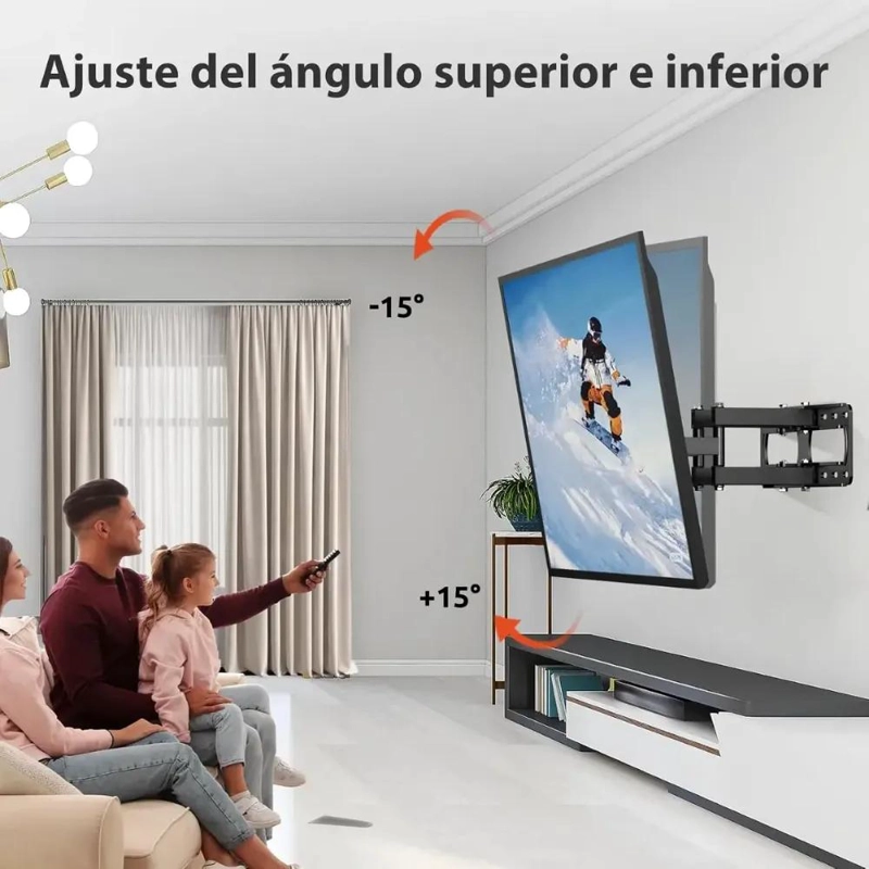SOPORTE DE TV MULTIARTICULADO PARA PANTALLAS DE 40 A 80 PULGADAS - 4