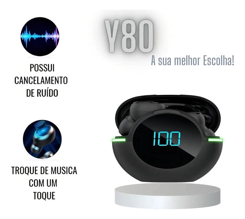 AURICULARES INALAMBRICOS BLUETOOTH V5 CON MICROFONO Y CANCELACION DE RUIDO - 2