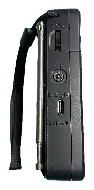 MINI RADIO PORTATIL AM FM RECARGABLE CON SALIDA PARA AUDIFONOS - 2