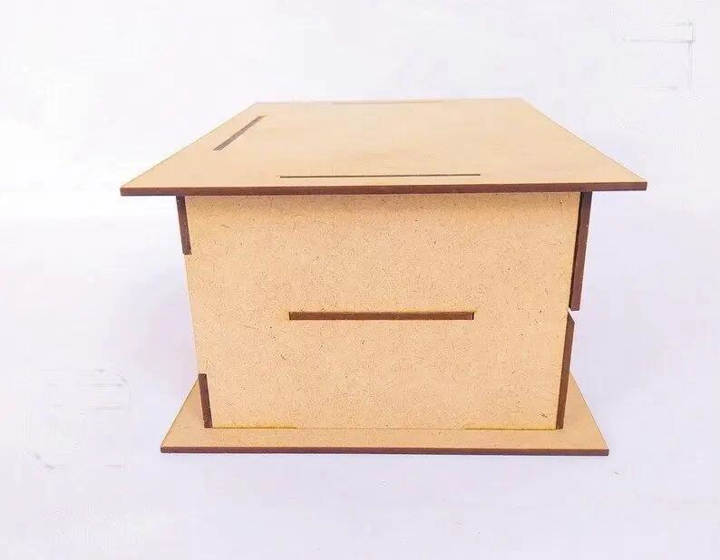 ORGANIZADOR DE ESCRITORIO CON 2 CAJONES DE MADERA NATURAL - 3
