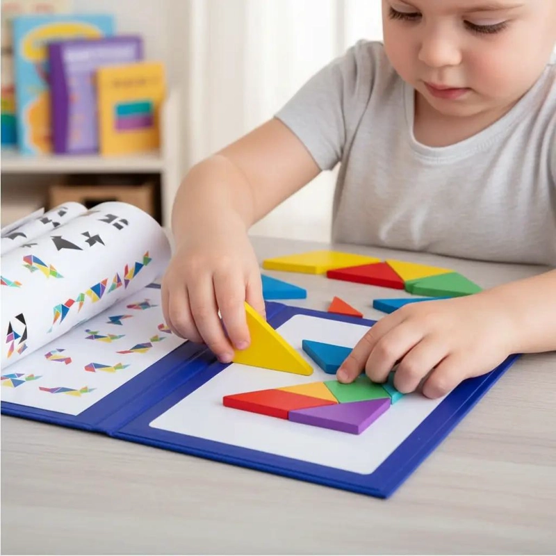 ROMPECABEZAS MAGNE TICO DIDACTICO DE MADERA PARA NIÑOS - 1