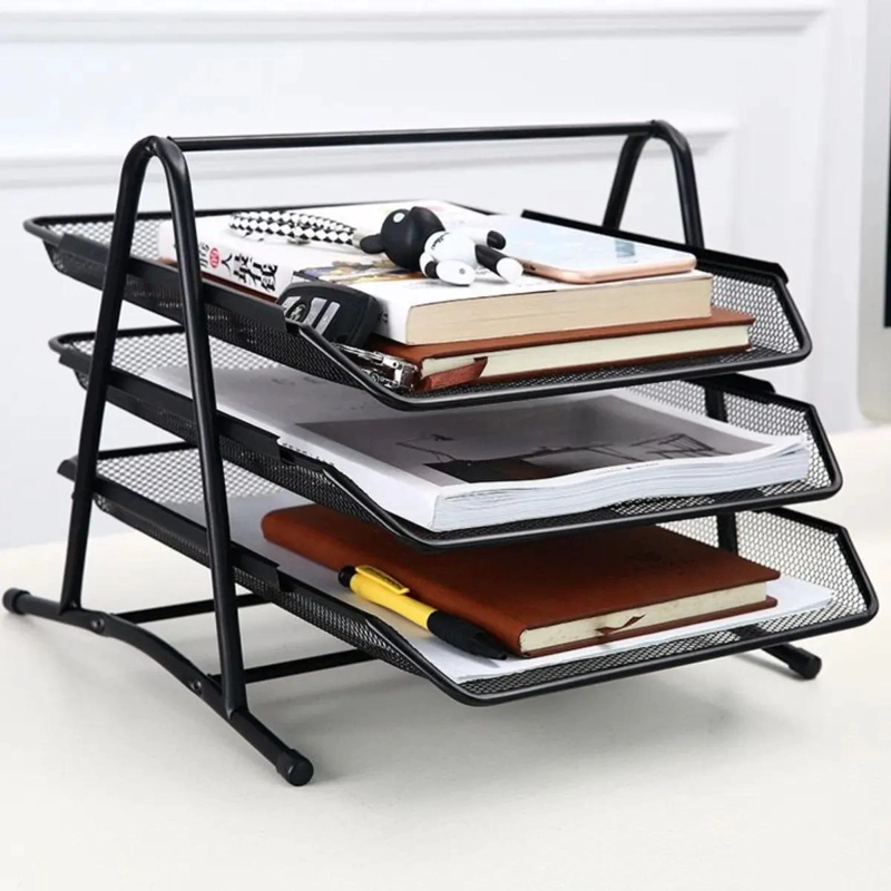 ORGANIZADOR DE ESCRITORIO MALLA 3 NIVELES PARA DOCUMENTOS - 4