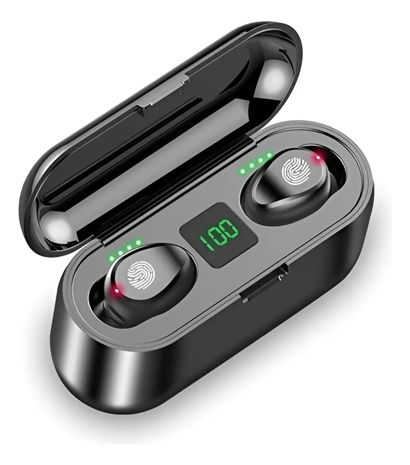 AUDIFONOS INALAMBRICOS BLUETOOTH CON POWER BANK DE 2000MAH - 1
