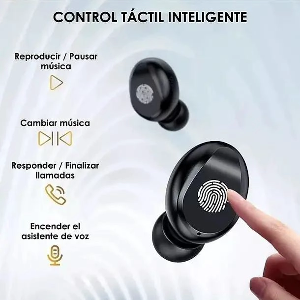 AUDIFONOS INALAMBRICOS BLUETOOTH CON POWER BANK DE 2000MAH - 4