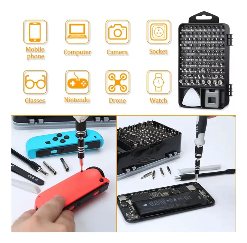 JUEGO DE DESTORNILLADORES 45 PIEZAS PARA REPARACIONES DE PRECISION - 5