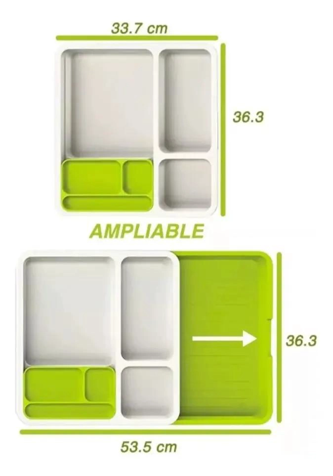 ORGANIZADOR EXTENSIBLE PARA CAJONES CON 10 COMPARTIMENTOS - 2