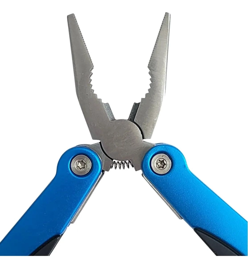NAVAJA DE BOLSILLO MULTIHERRAMIENTA 9 FUNCIONES AZUL COMPACTA - 5
