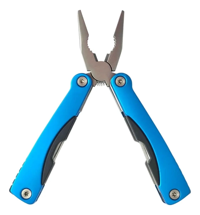 NAVAJA DE BOLSILLO MULTIHERRAMIENTA 9 FUNCIONES AZUL COMPACTA - 6