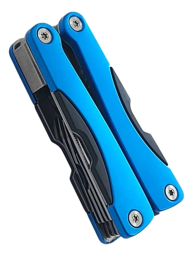NAVAJA DE BOLSILLO MULTIHERRAMIENTA 9 FUNCIONES AZUL COMPACTA - 8