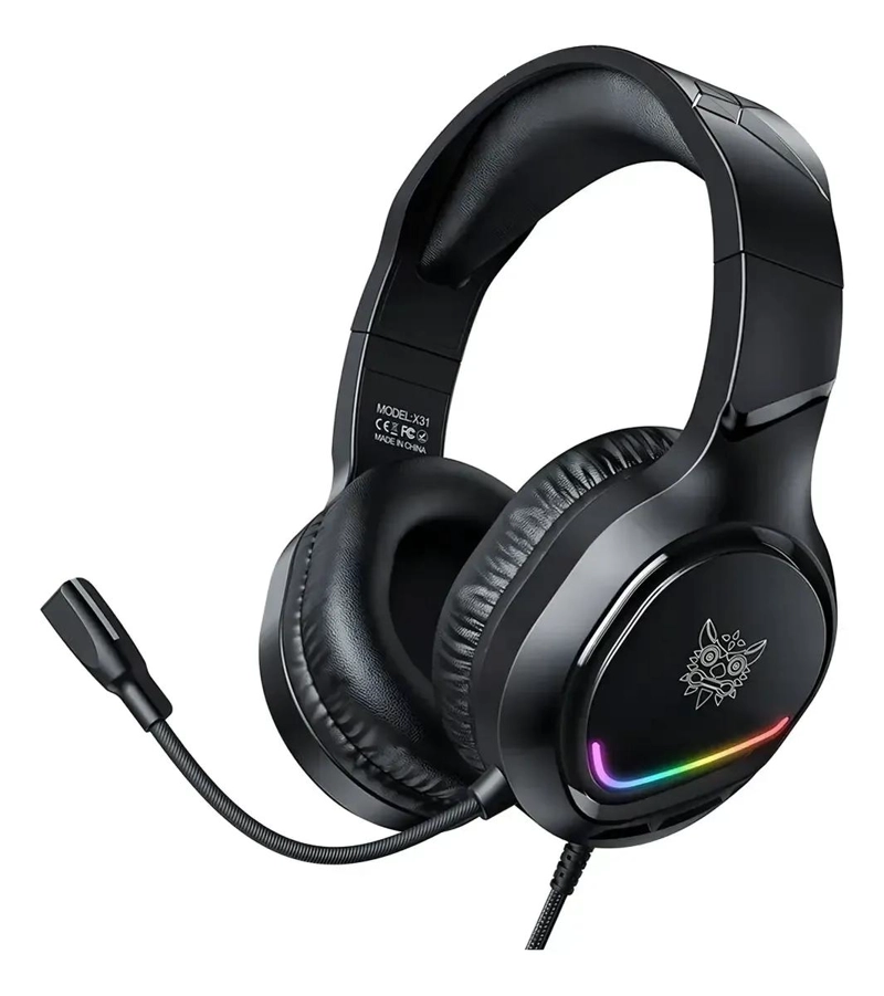 AUDIFONOS GAMER INALAMBRICOS CON MICROFONO Y LUZ RGB - 1