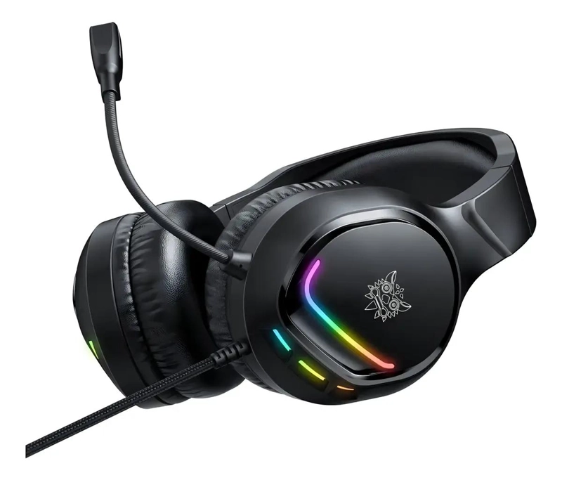AUDIFONOS GAMER INALAMBRICOS CON MICROFONO Y LUZ RGB - 3