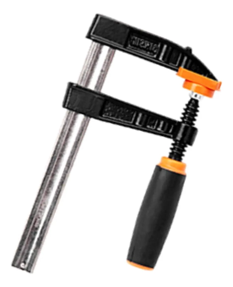 PRENSA TIPO SARGENTO 50X200 MM CON MANGO ANTIDESLIZANTE - 1