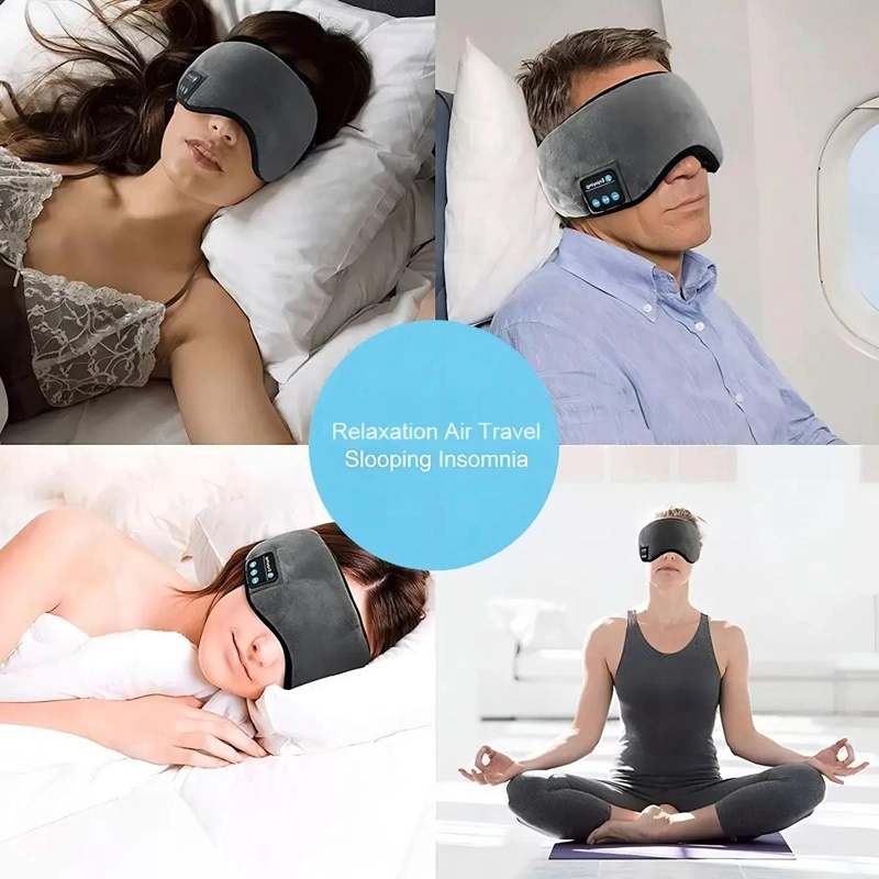 MASCARA DE DORMIR CON AURICULARES BLUETOOTH 5.0 Y MICROFONO - 7