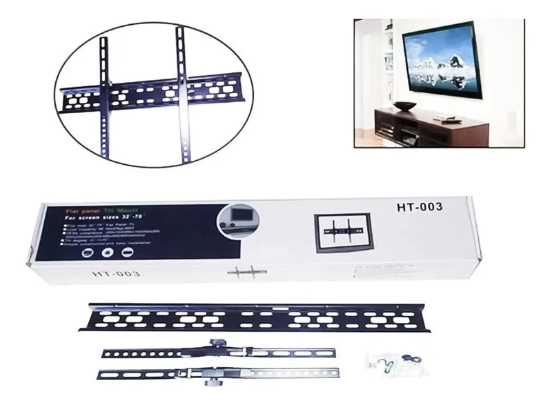 SOPORTE INCLINABLE PARA TV DE 32 A 70 PULGADAS CON INSTALACION SENCILLA - 2