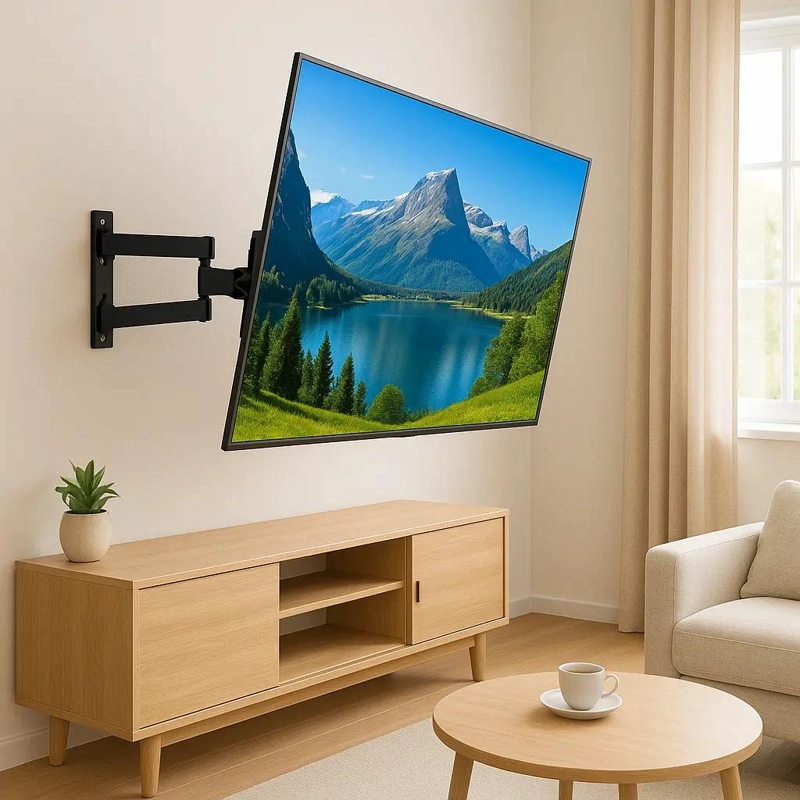 SOPORTE DE TV PARED DOBLE BRAZO ARTICULADO 40-80 PULGADAS - 2
