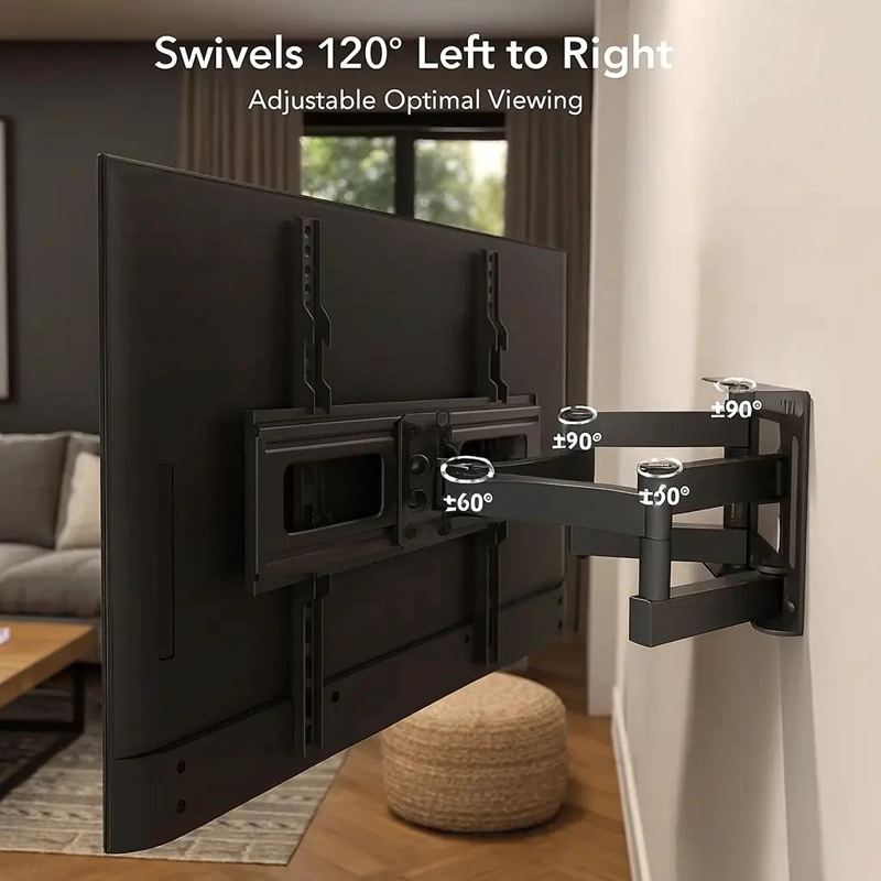 SOPORTE DE TV PARED DOBLE BRAZO ARTICULADO 40-80 PULGADAS - 6