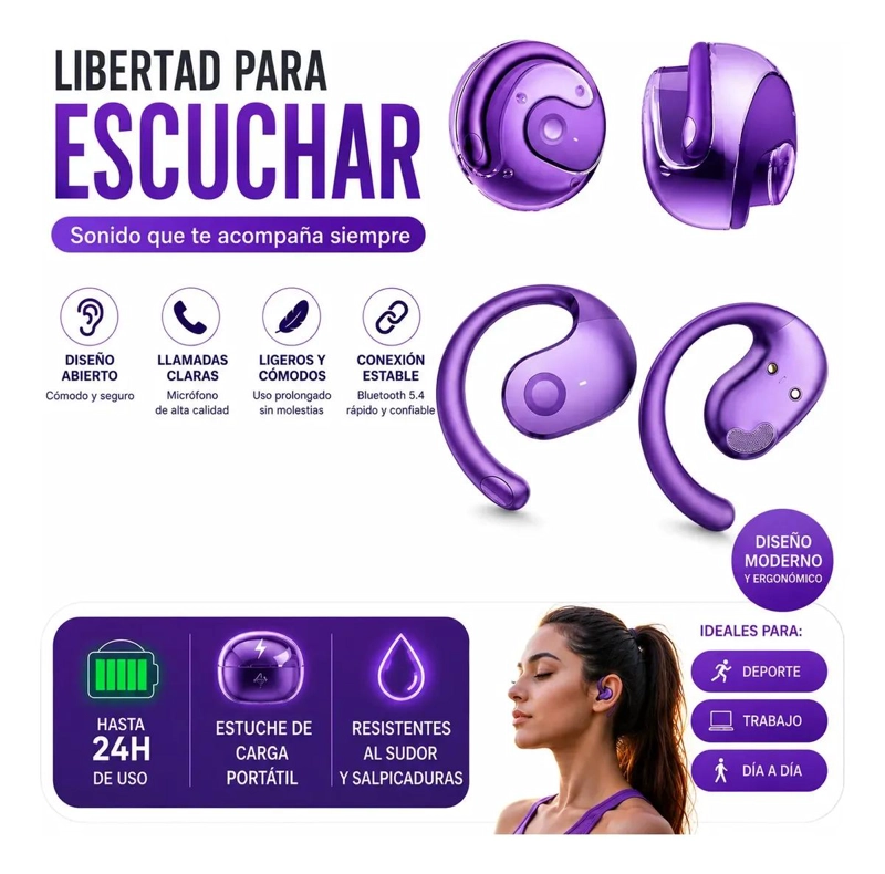 AURICULARES INALAMBRICOS BLUETOOTH TWS DE ALTA CALIDAD - 2
