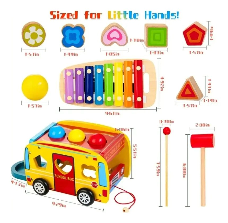 JUEGO EDUCATIVO DE ESTIMULACION MONTESSORI 4 EN 1 PARA NIÑOS - 4