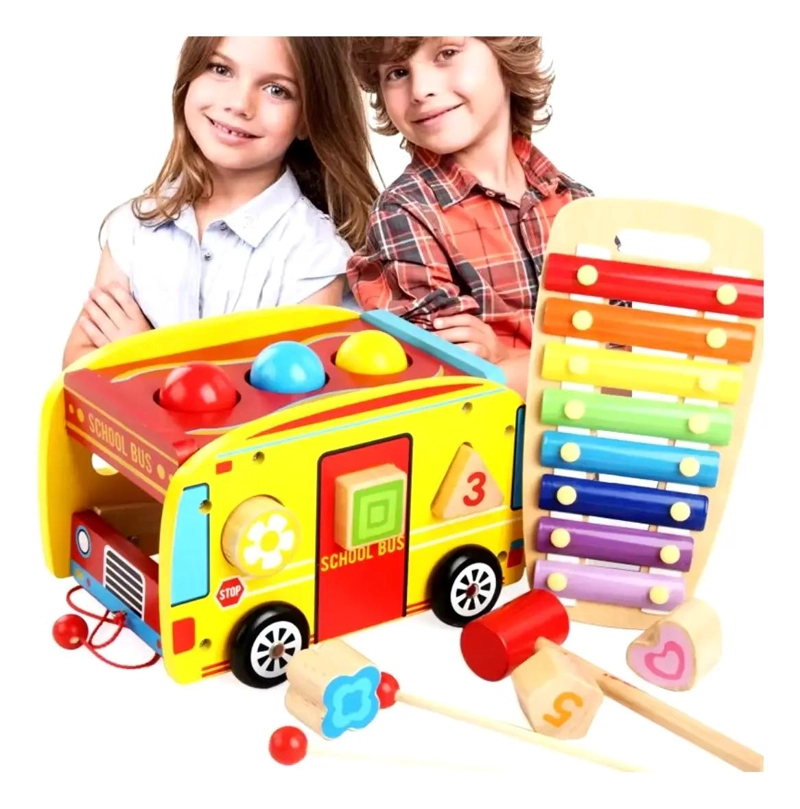 JUEGO EDUCATIVO DE ESTIMULACION MONTESSORI 4 EN 1 PARA NIÑOS - 7