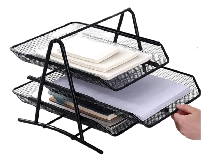 ORGANIZADOR DE ESCRITORIO MALLA 3 NIVELES PARA DOCUMENTOS - 1