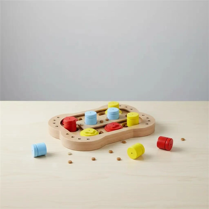 PUZZLE INTERACTIVO DE MADERA PARA MASCOTAS - 5