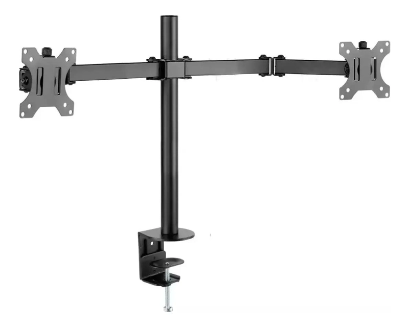 SOPORTE DE MONITOR DOBLE PARA ESCRITORIO ARTICULADO 17 A 32 PULGADAS - 5